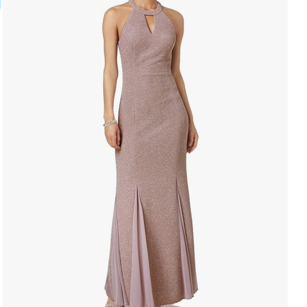NWT Sparkle Keyhole Formal Gown